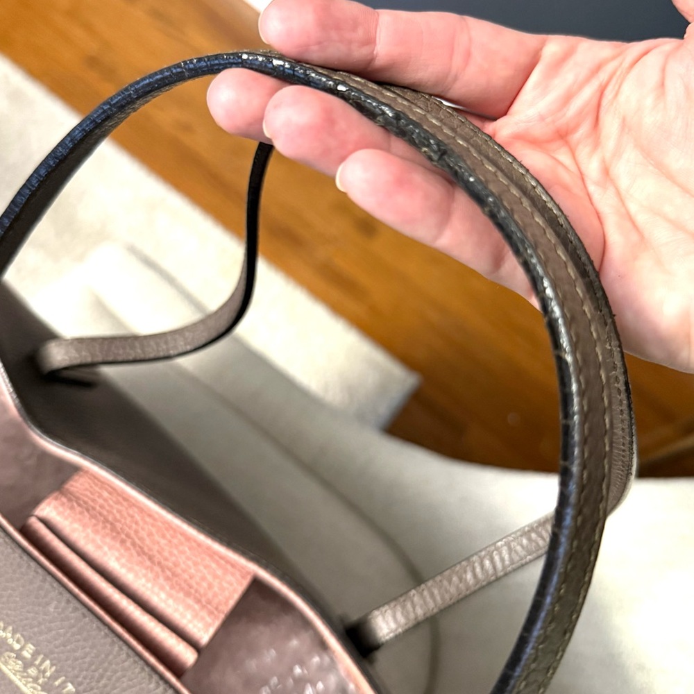 Gucci Authentic Large size Swing tote bag grey and pink leather - Picture 13 of 16
